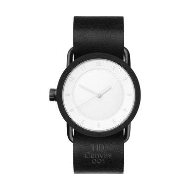 TID Watches TID Watch 36mm Canvas 001 w/ Black Leather Wristband (Limited Edition)