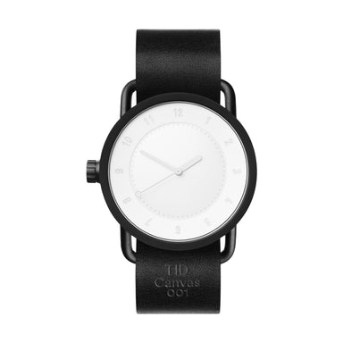 TID Watches TID Watch 40mm Canvas 001 w/ Black Leather Wristband (Limited Edition)